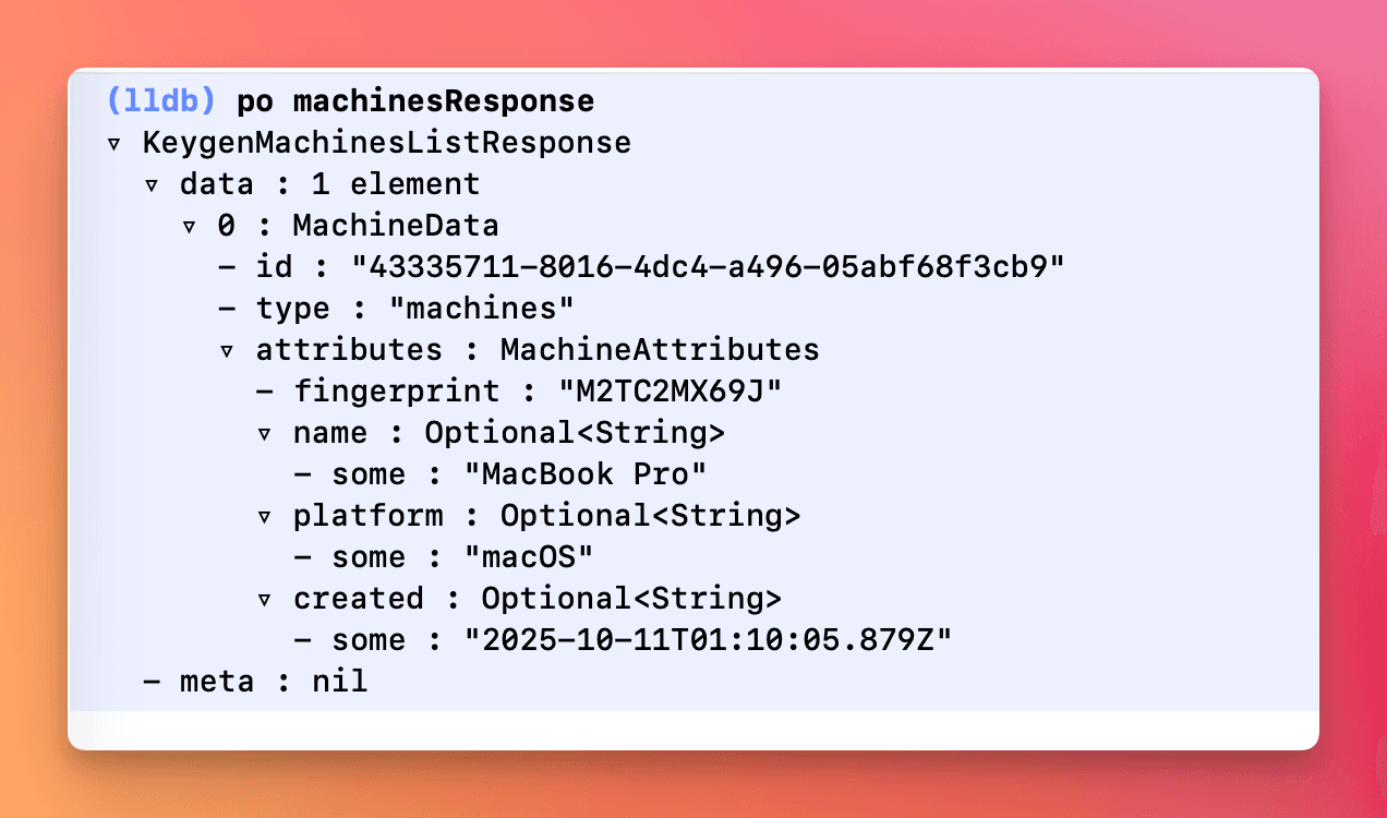 Before - Hard to read po command output